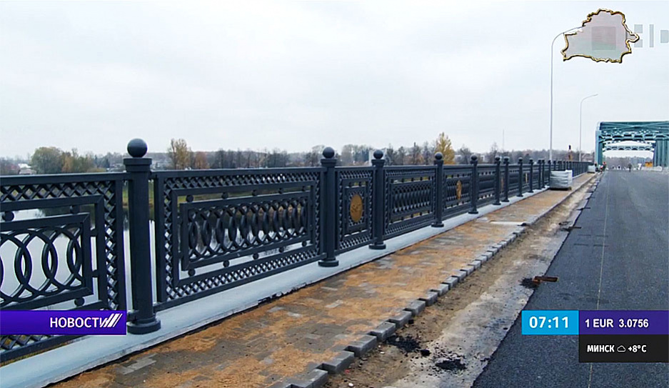 В Полоцке сегодня после реконструкции откроется мост через Западную Двину