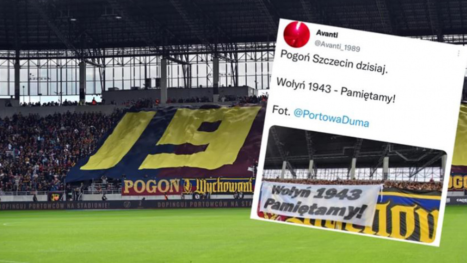 Болельщики польского «Шленска» вывесили баннеры о Волынской резне во время матча