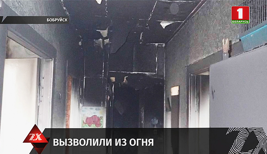 Работники МЧС спасли супружескую пару на пожаре в Бобруйске